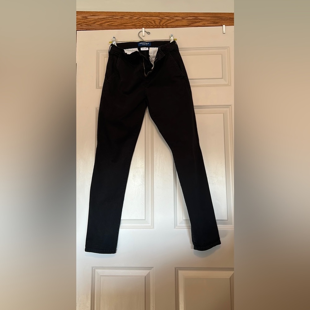 Black, Slim/ Flex fit khakis from Arizona Jean Co.